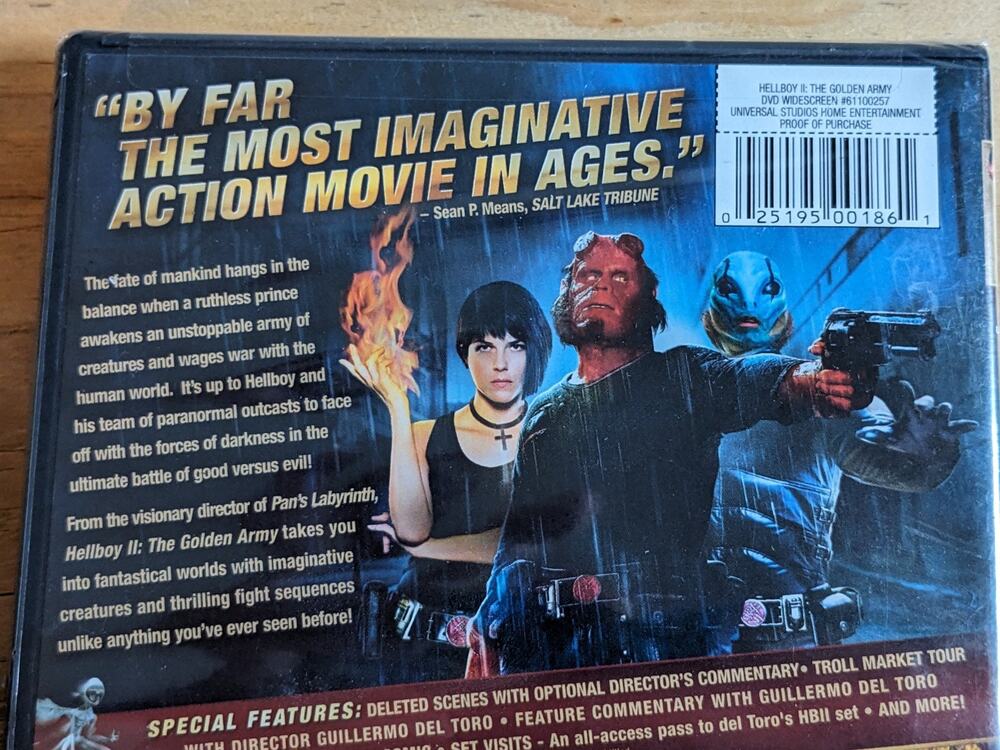 Hellboy II: The Golden Army (Widescreen) DVD 2008 Widescreen Special Features